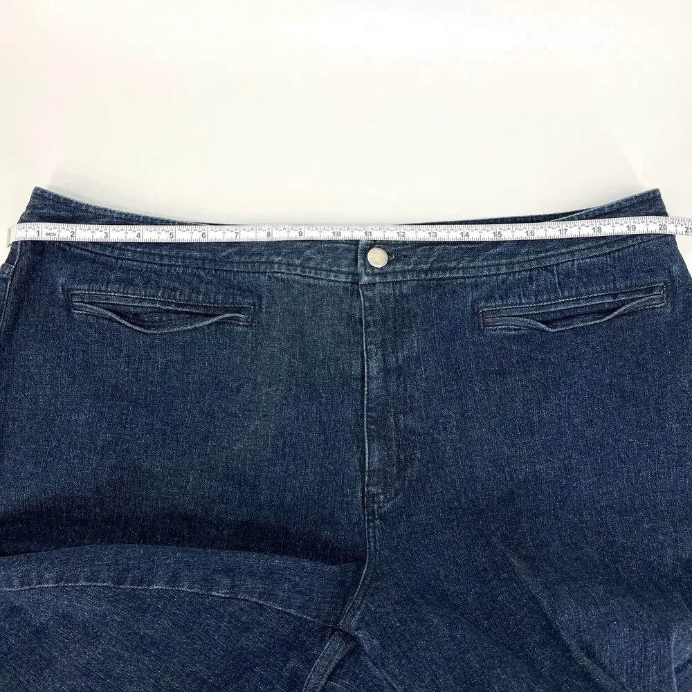 Vintage Womens Lauren Ralph Lauren Jeans Co. Stretch Jean Dark Wash 2XL **READ**